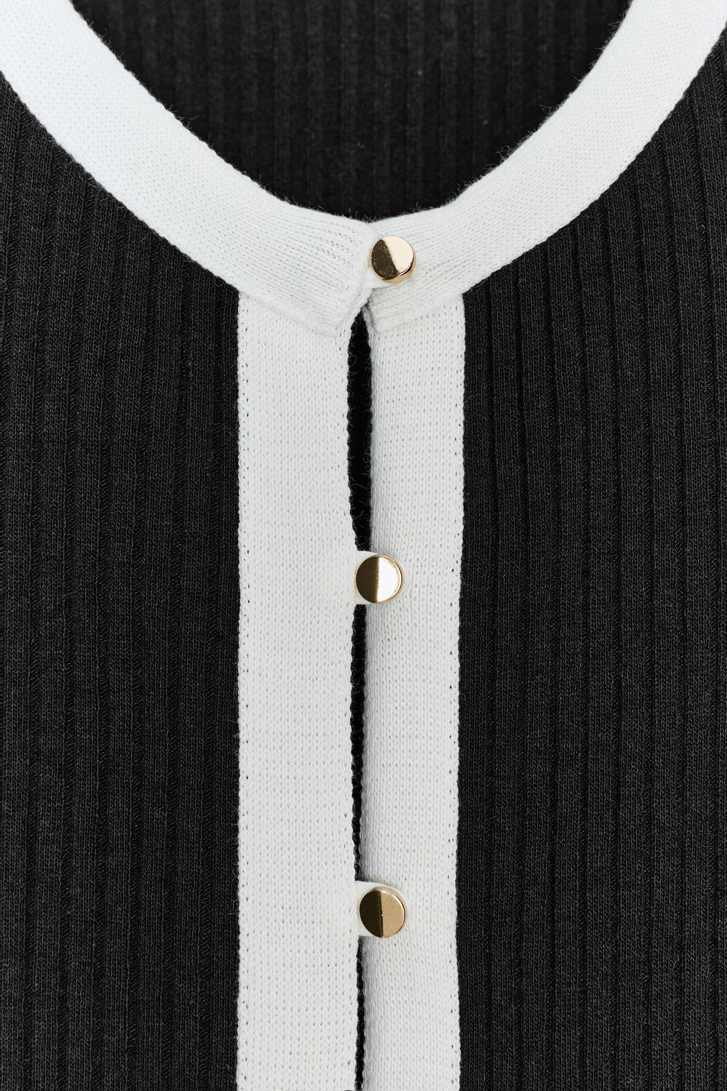 Veste Combinée Tricot Contraste